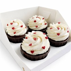 капкейки 4шт-сердечки 10081