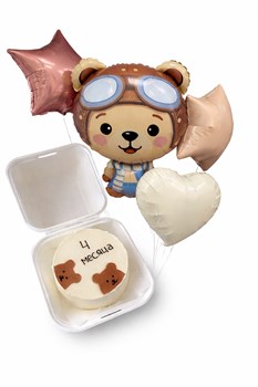 Комбо набор-бенто с шарами мишка 10125