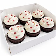 капкейки 6шт-сердечки 10082