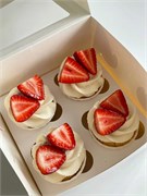 капкейки 4шт-с клубникой 10084