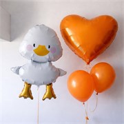 Набор шаров гусь с оранжевыми шарами 10109