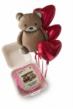 Комбо набор-бенто с шарами love is... 10128